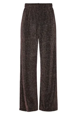 Pantalón recto lurex elástico