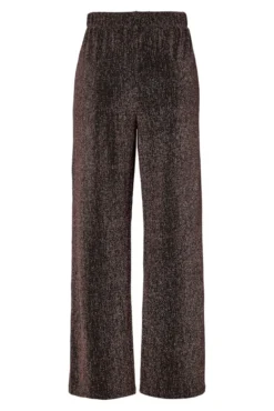 Pantalón recto lurex elástico