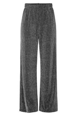Pantalón recto lurex elástico