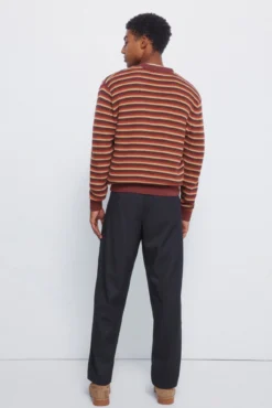 Pantalón recto pliegues wide straight fit