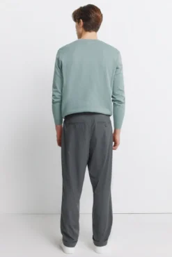 Pantalón recto rayas relaxed fit