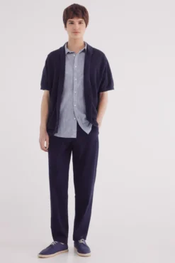 Pantalón seersucker wide fit