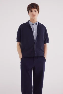 Pantalón seersucker wide fit