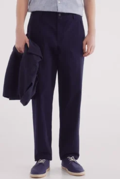 Pantalón seersucker wide fit