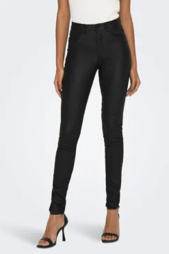 Pantalón skinny efecto encerado