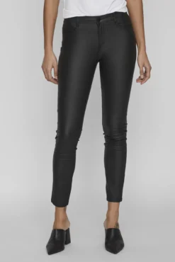 Pantalón skinny fit encerado