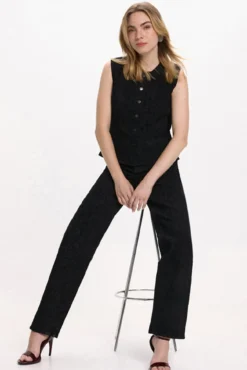 Pantalón vaquero animal print