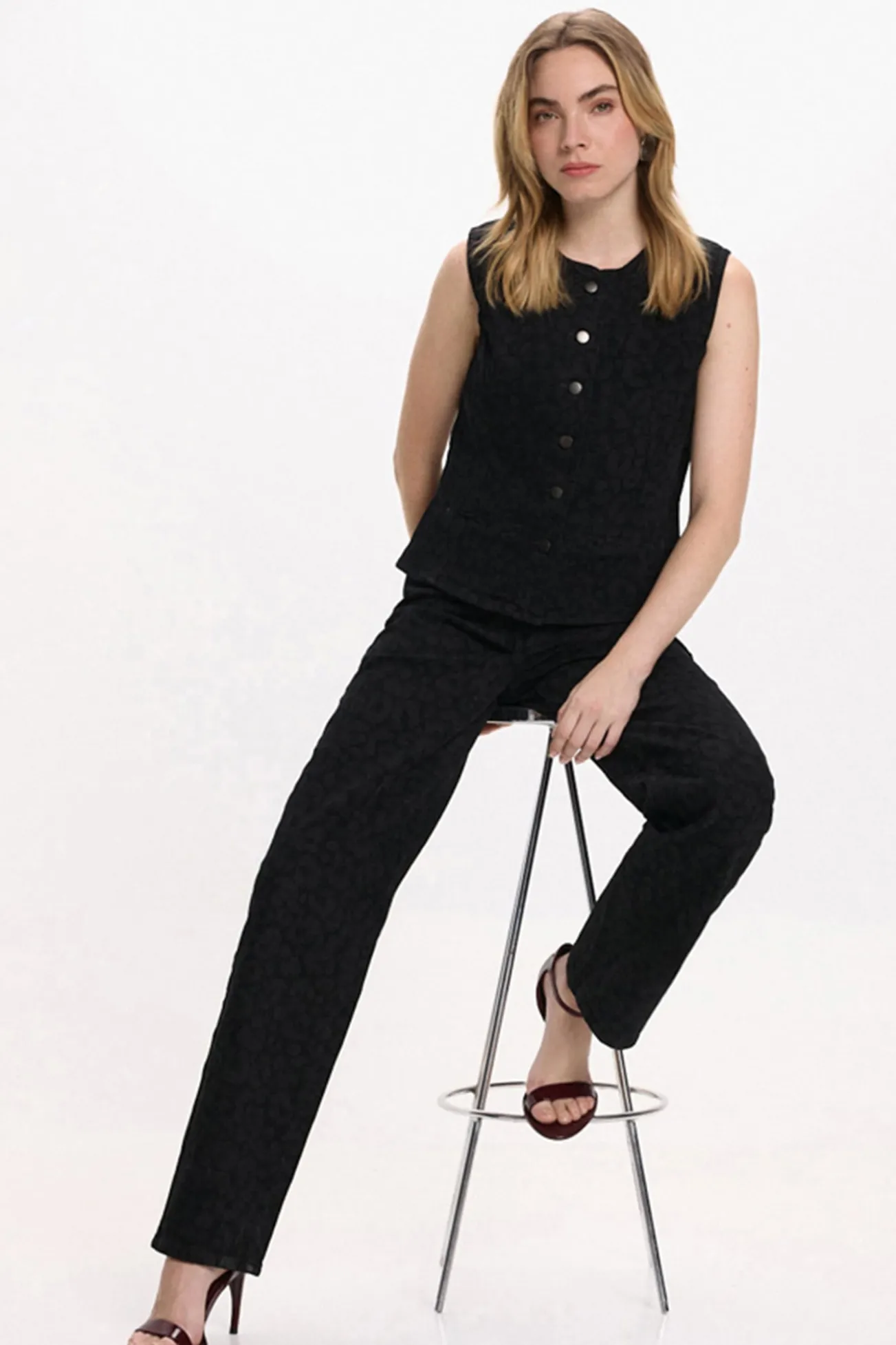 Pantalón vaquero animal print