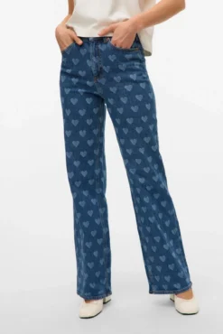 Pantalón vaquero estampado