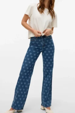 Pantalón vaquero estampado