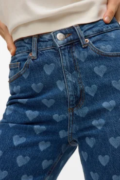 Pantalón vaquero estampado