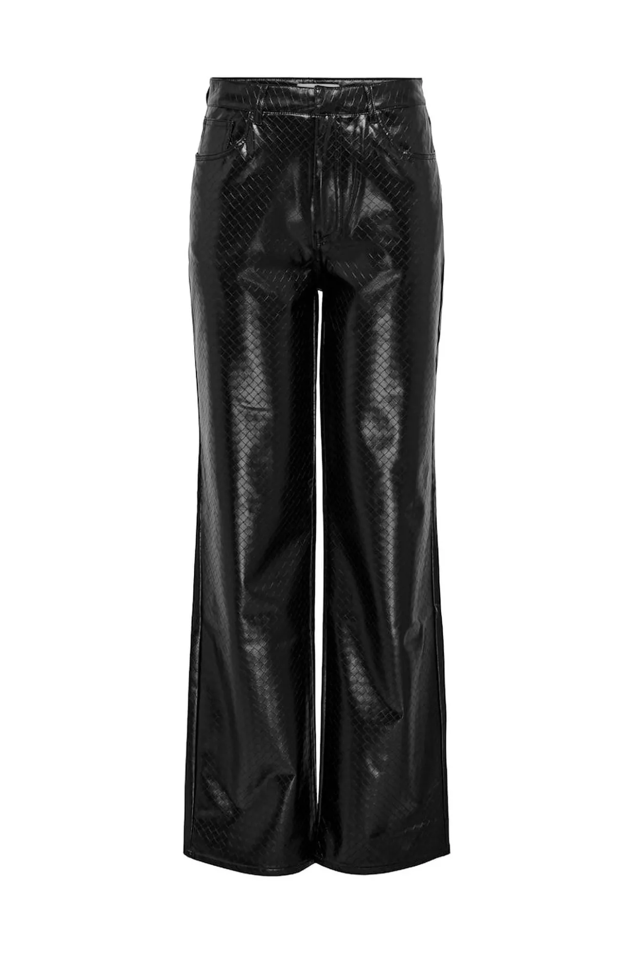 Pantalón wide leg piel vegana
