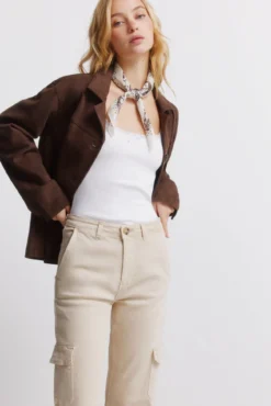 Pantalones cargo algodón
