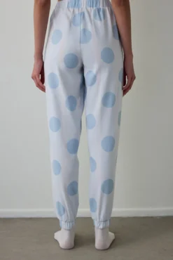 Pantalones de pijama con detalle de lazo de lunares Magic