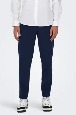 Pantalones de traje slim fit para hombre