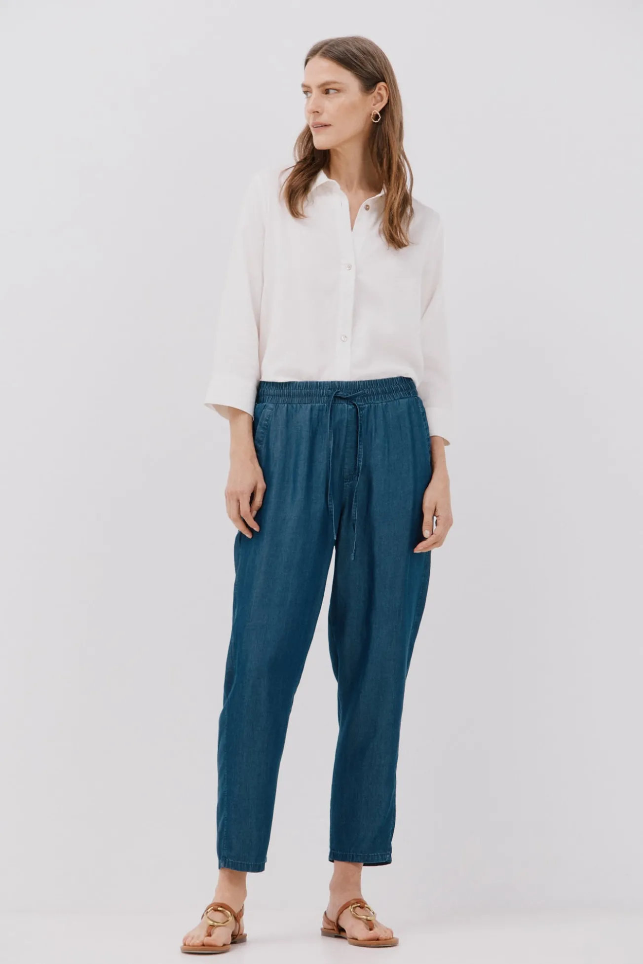 Pantalones fluidos tencel