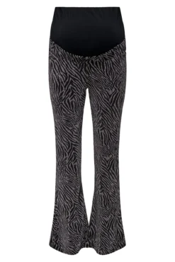 Pantalones premamá lúrex negros