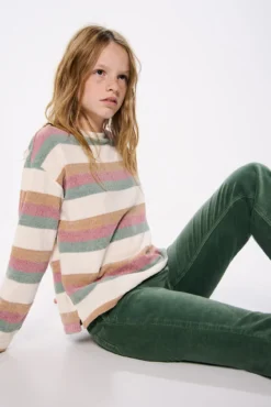 Pantalon flare velour niña