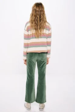 Pantalon flare velour niña