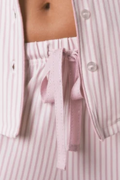 Pijama camisero rayas rosa La Vecina Rubia