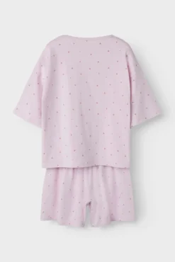 Pijama de manga corta print corazones