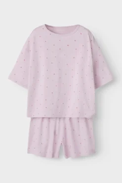 Pijama de manga corta print corazones