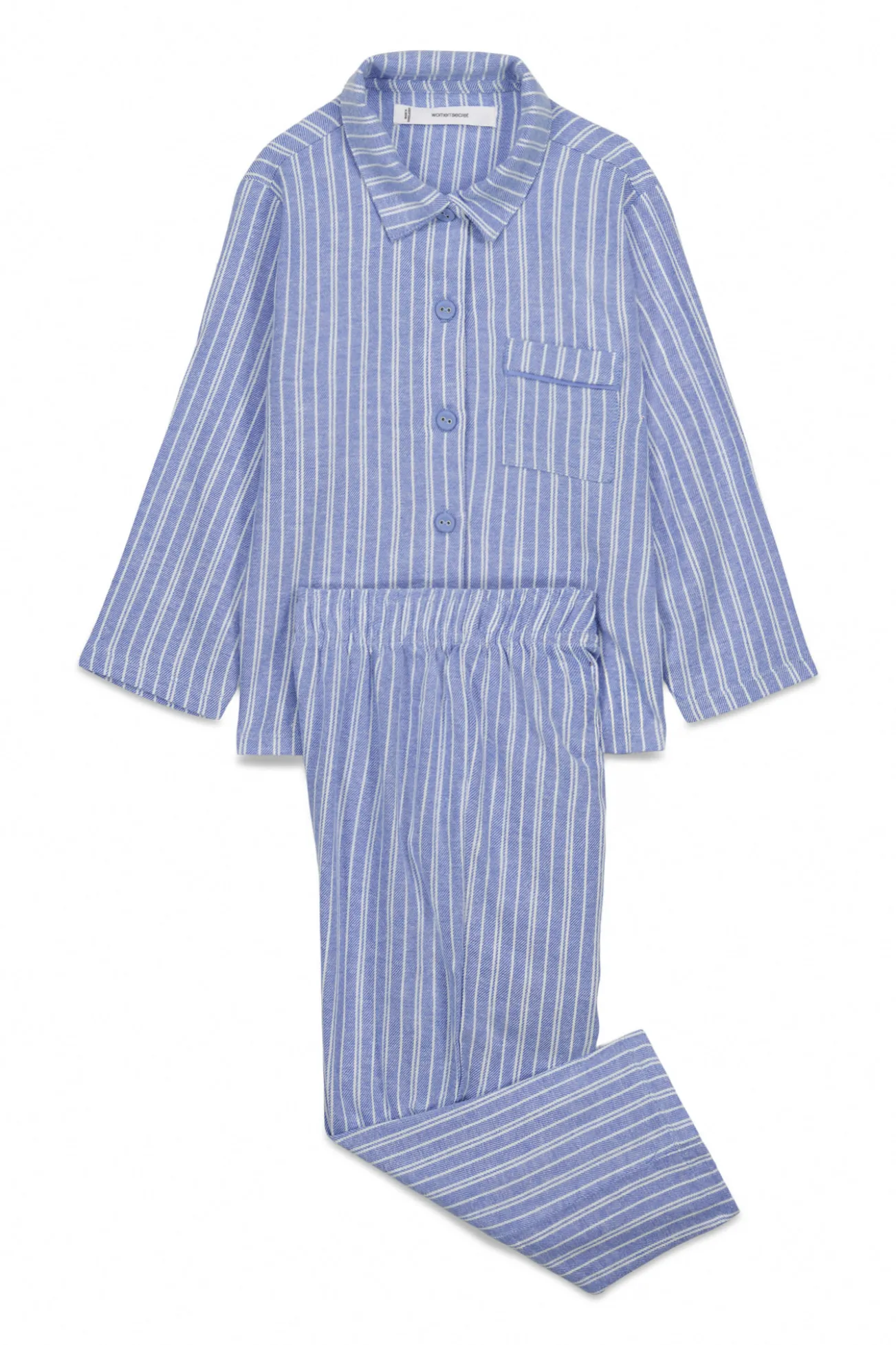 Pijama infantil camisero rayas 100% algodón