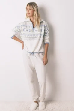 Pijama largo polar Jaquard