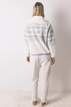 Pijama largo polar Jaquard