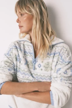 Pijama largo polar Jaquard