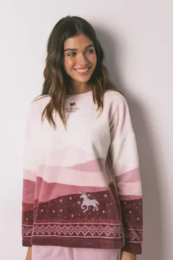Pijama largo polar La Vecina Rubia