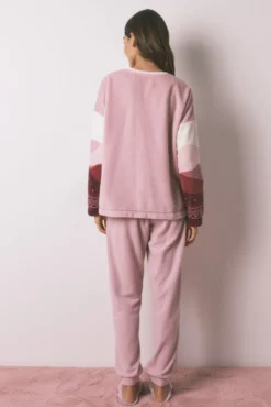 Pijama largo polar La Vecina Rubia