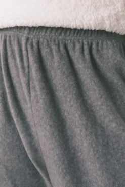 Pijama largo polar suave estampado fair isle