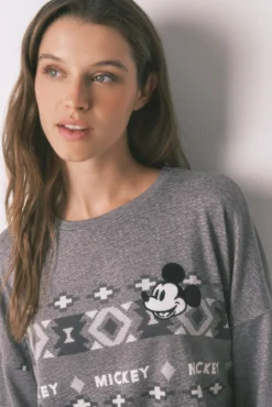 Pijama largo punto suave Mickey