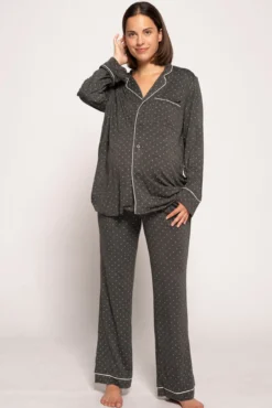 Pijama Premamá Con estampado corbatero