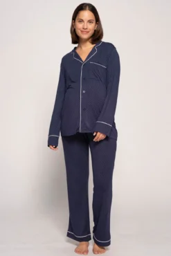 Pijama Premamá Con estampado de topos
