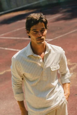 Polera de algodón con lino