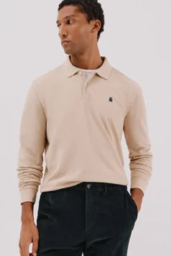 Polo básico manga larga