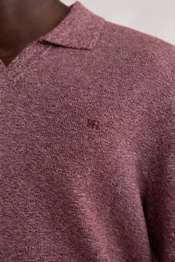 Polo collar torzal liso