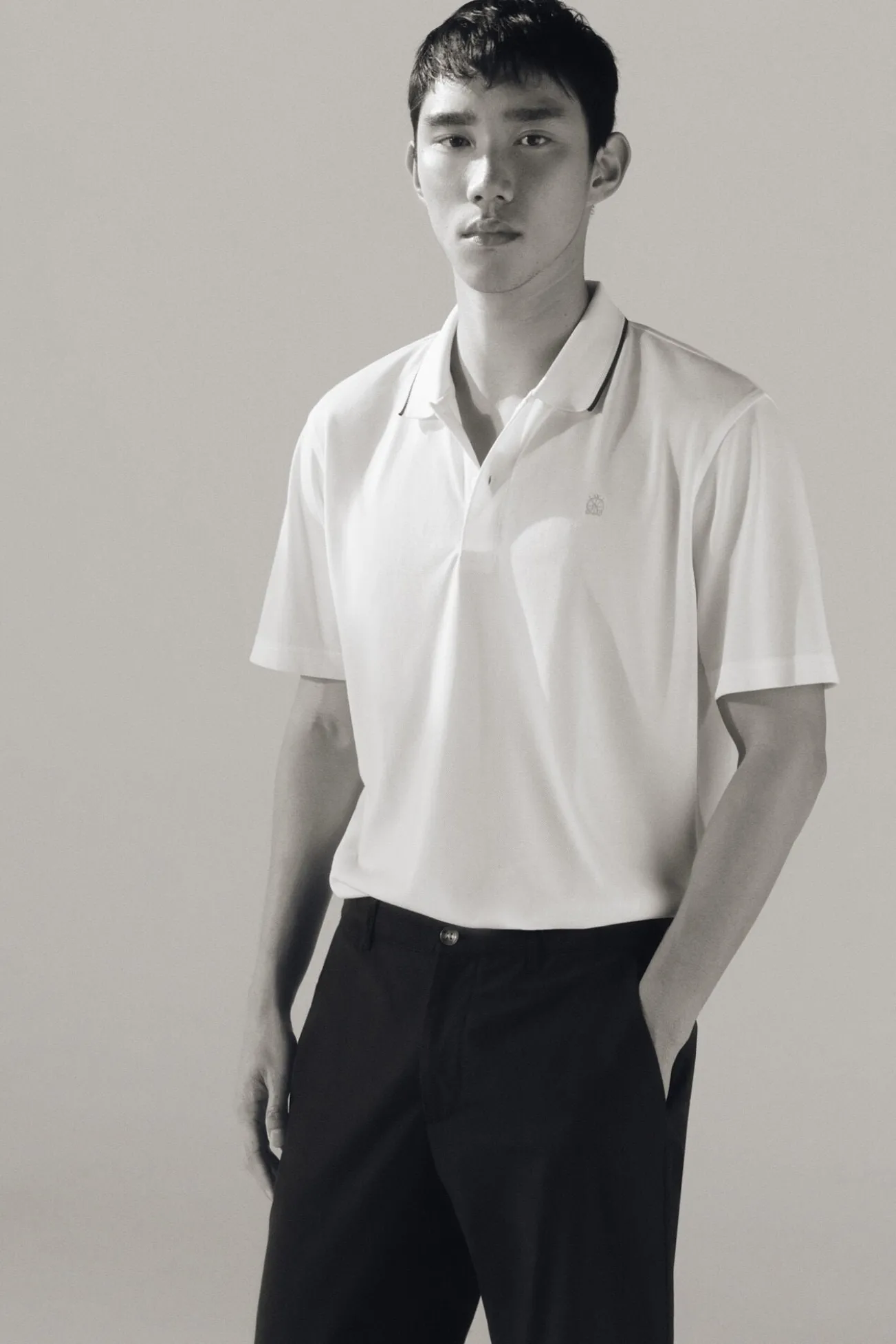 Polo coolmax® cuello jacquard
