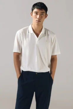 Polo coolmax® cuello jacquard