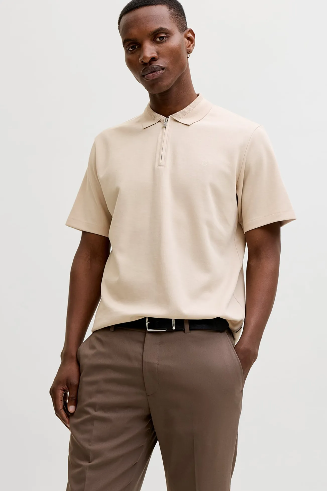 Polo cuello cremallera