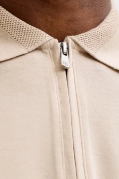 Polo cuello cremallera