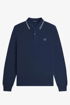 Polo de hombre de piqué de manga larga
