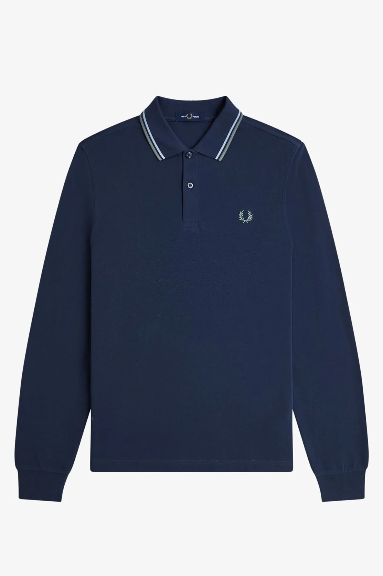 Polo de hombre de piqué de manga larga