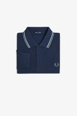 Polo de hombre de piqué de manga larga