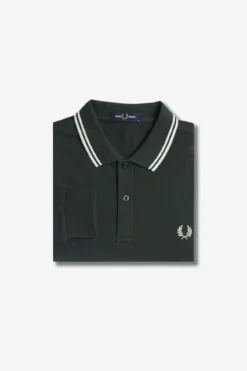 Polo de hombre de piqué de manga larga