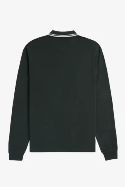 Polo de hombre de piqué de manga larga
