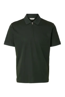 Polo de manga corta con cremallera