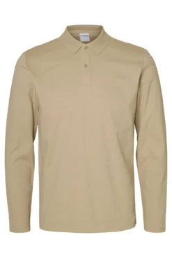 Polo de manga larga de algodón reciclado.